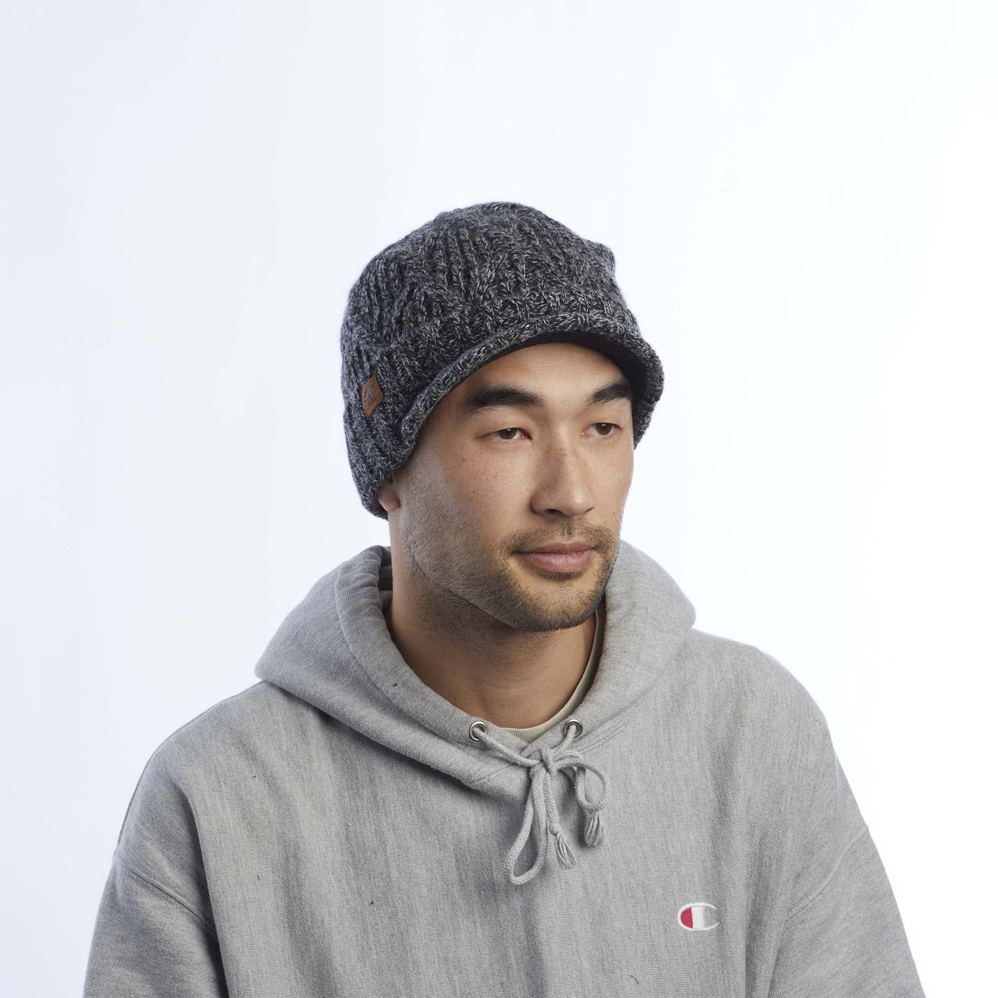 Coal The Yukon Cable Knit Wool Brim Beanie - 88 Gear