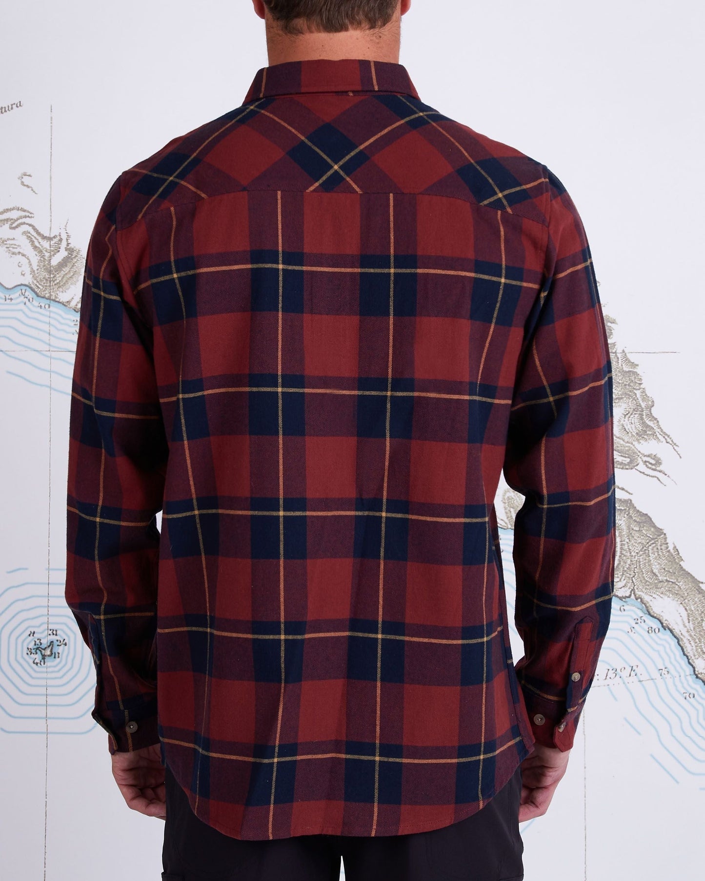 Salty Crew First Light Navy Flannel