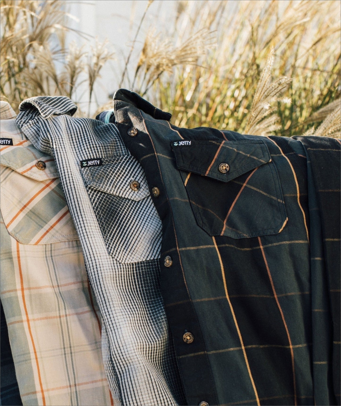 Jetty Breaker Flannel - Charcoal