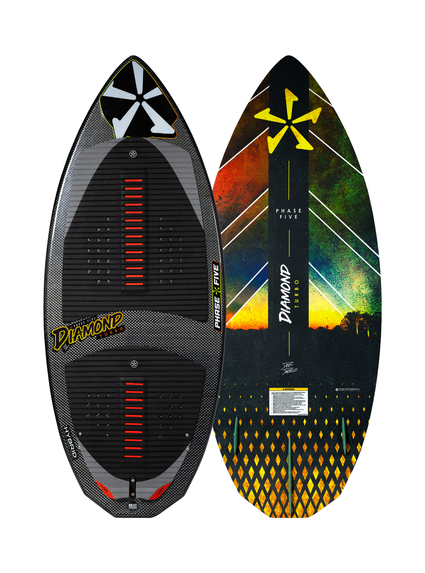 Phase Five Diamond Turbo Wakesurf Board 2025