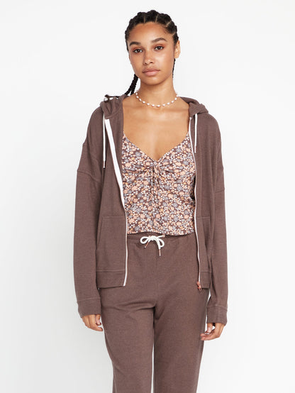 Volcom Lived in Lounge Zip Jacket - Slate Grey