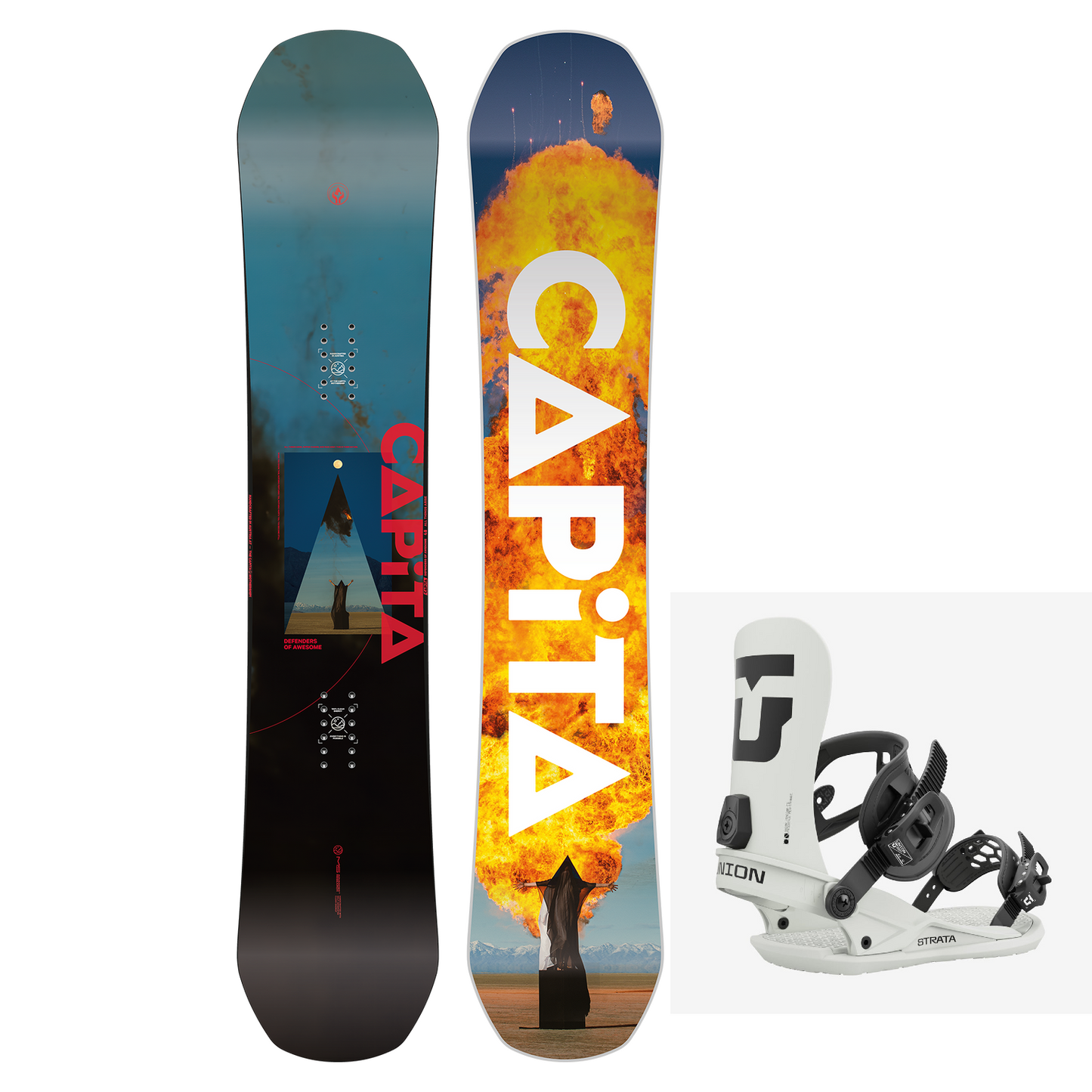 Capita D.O.A. Snowboard and Strata Binding Package