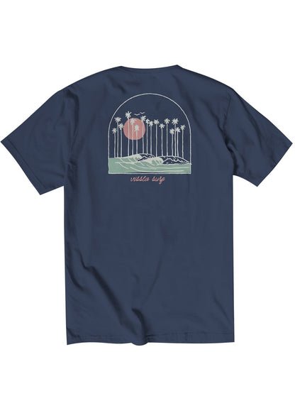 Vissla Out Front Organic Pkt Tee Navy - 88 Gear