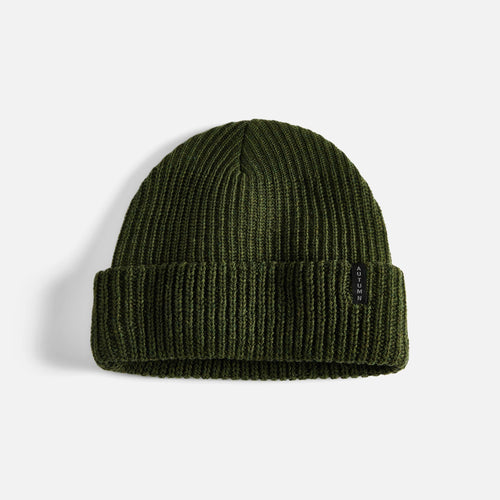 Autumn Ribbed Knit Wool Beanie