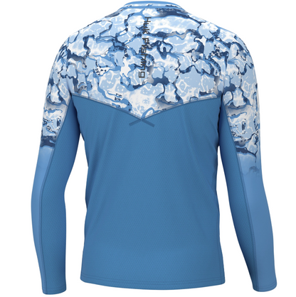 Huk Icon X Long Sleeve Crew Inside Reef Fade - 88 Gear