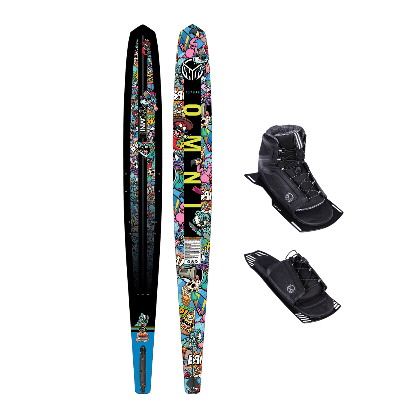 HO Future Omni Wacky Toons Slalom Water Ski