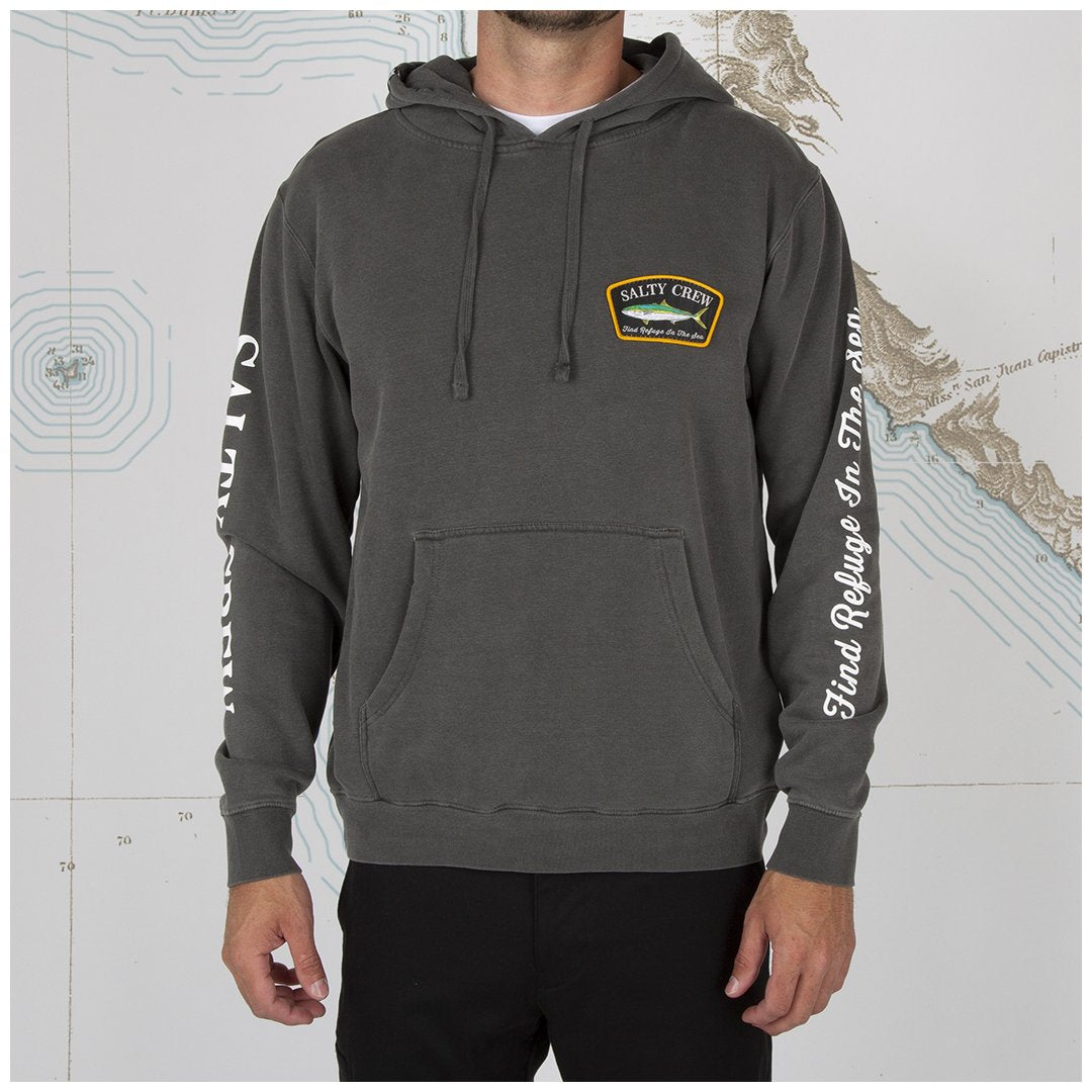 Salty Crew Patchy Black Overdyed Fleece - 88 Gear