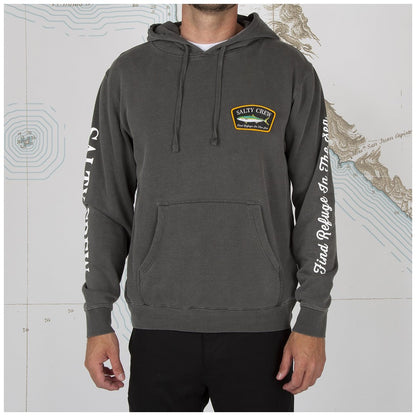 Salty Crew Patchy Black Overdyed Fleece - 88 Gear