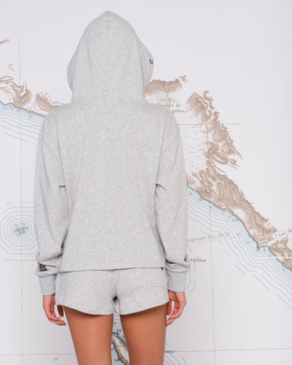 Sand Set Athletic Heather Crop Hoody