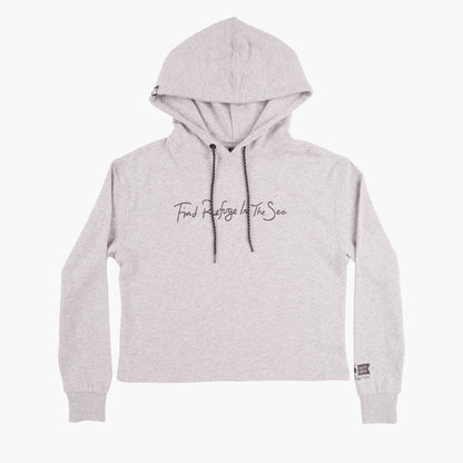 Salty Crew Sand Set Athletic Heather Crop Hoody