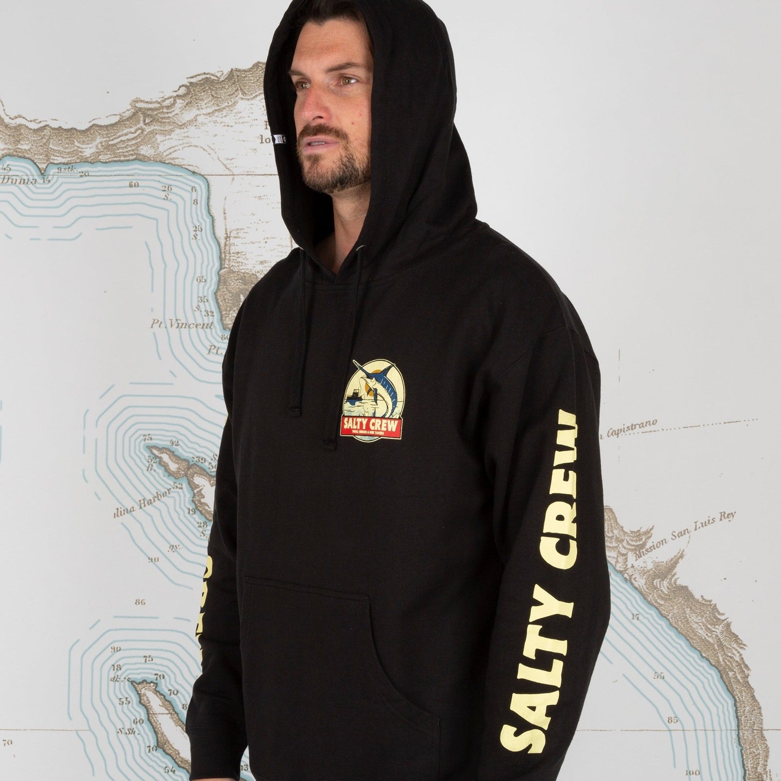 Salty Crew Deep Drop Black Fleece