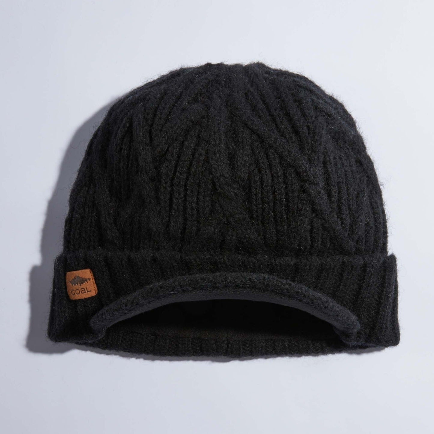 Coal The Yukon Cable Knit Wool Brim Beanie - 88 Gear