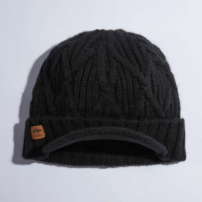 Coal The Yukon Cable Knit Wool Brim Beanie - 88 Gear