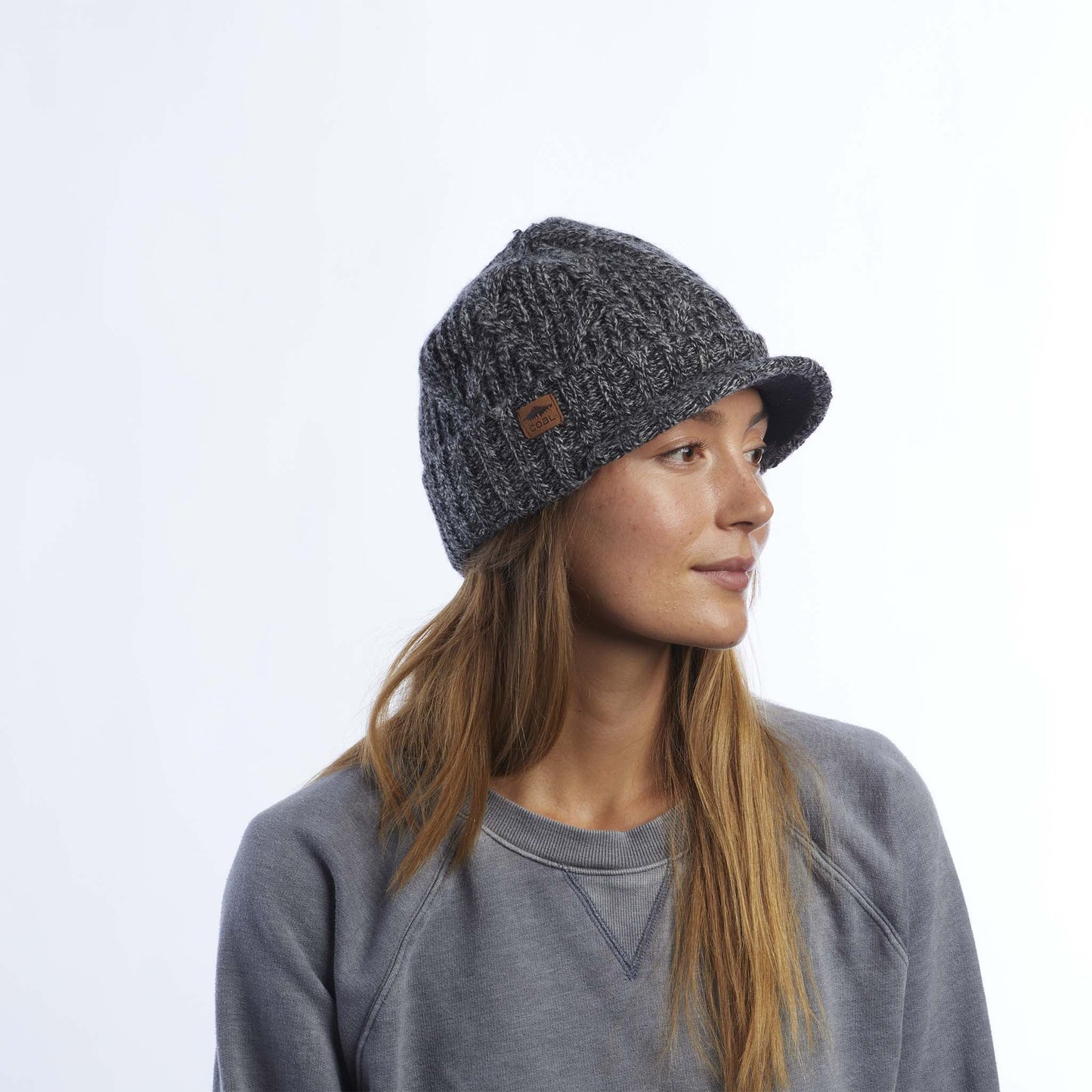 Coal The Yukon Cable Knit Wool Brim Beanie - 88 Gear