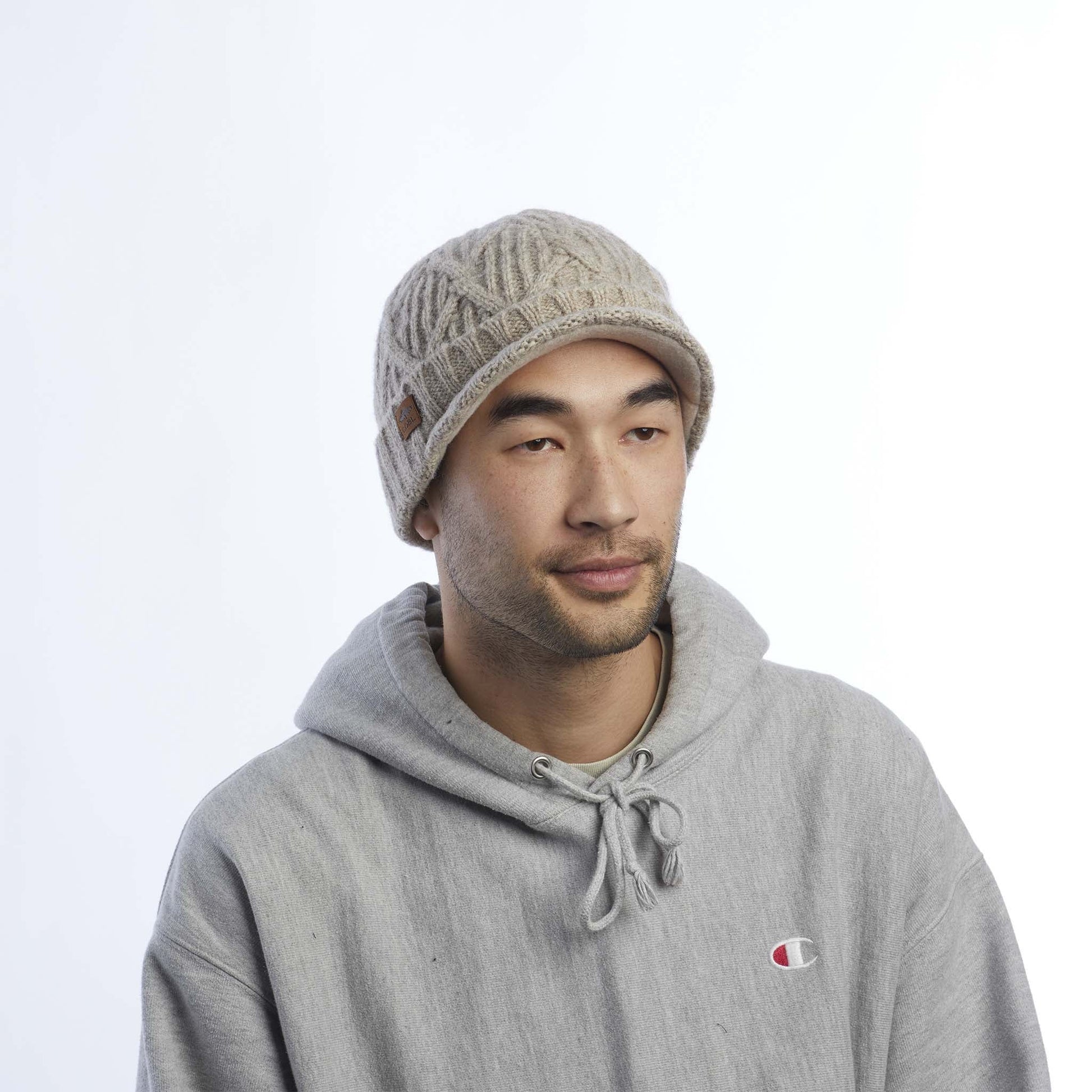 Coal The Yukon Cable Knit Wool Brim Beanie - 88 Gear