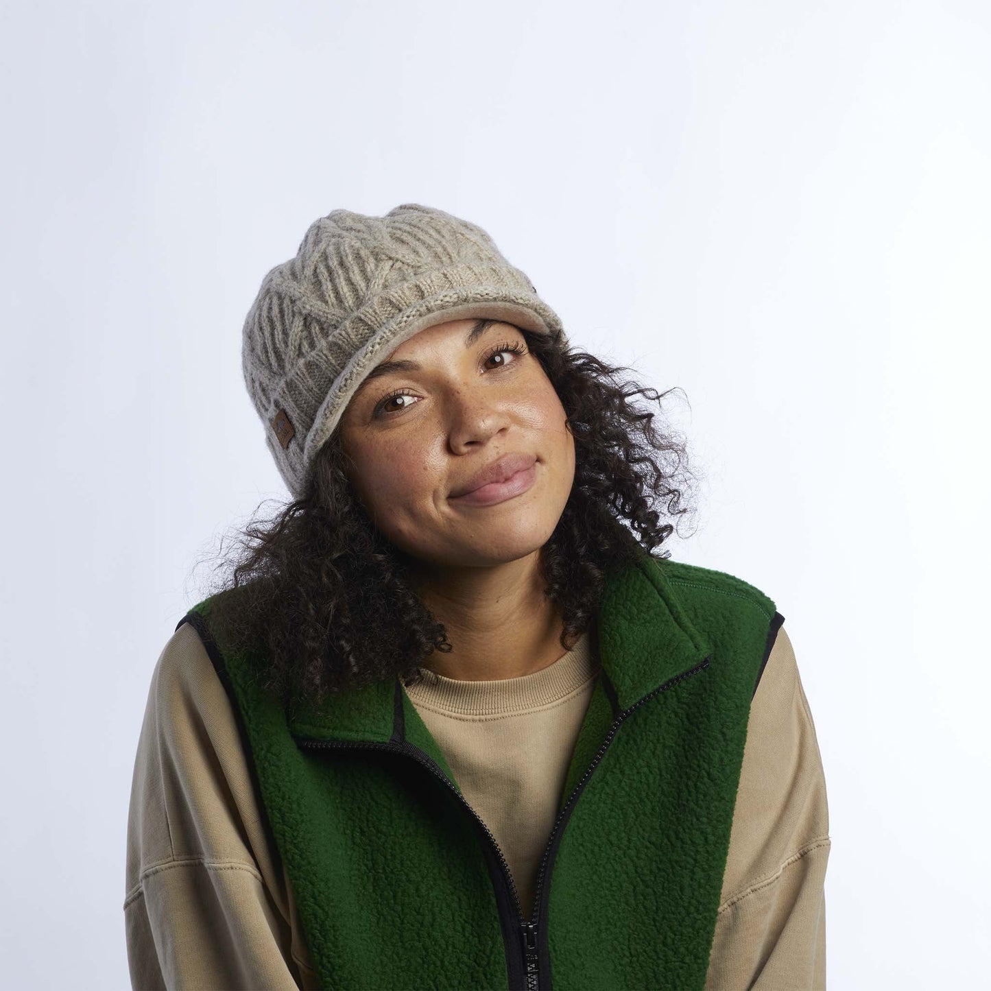 Coal The Yukon Cable Knit Wool Brim Beanie - 88 Gear