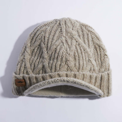 Coal The Yukon Cable Knit Wool Brim Beanie - 88 Gear