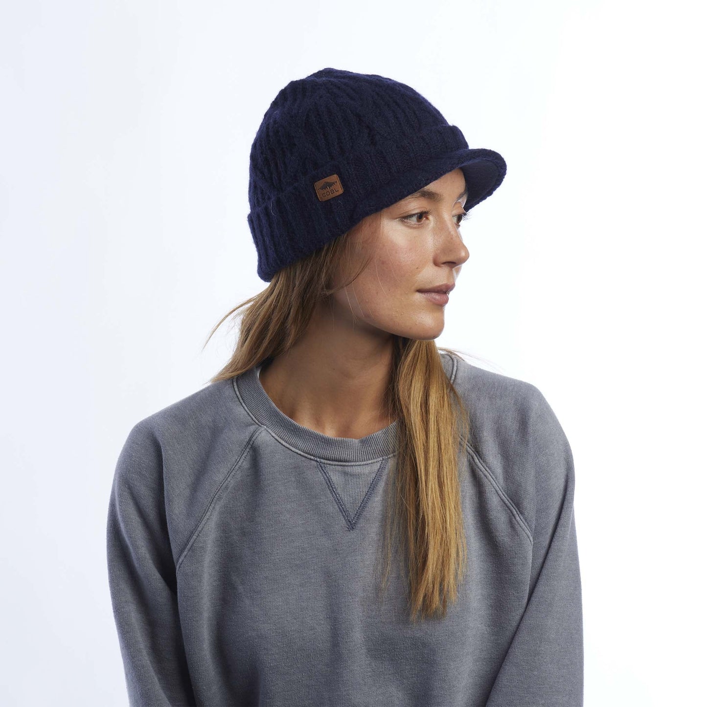 Coal The Yukon Cable Knit Wool Brim Beanie - 88 Gear