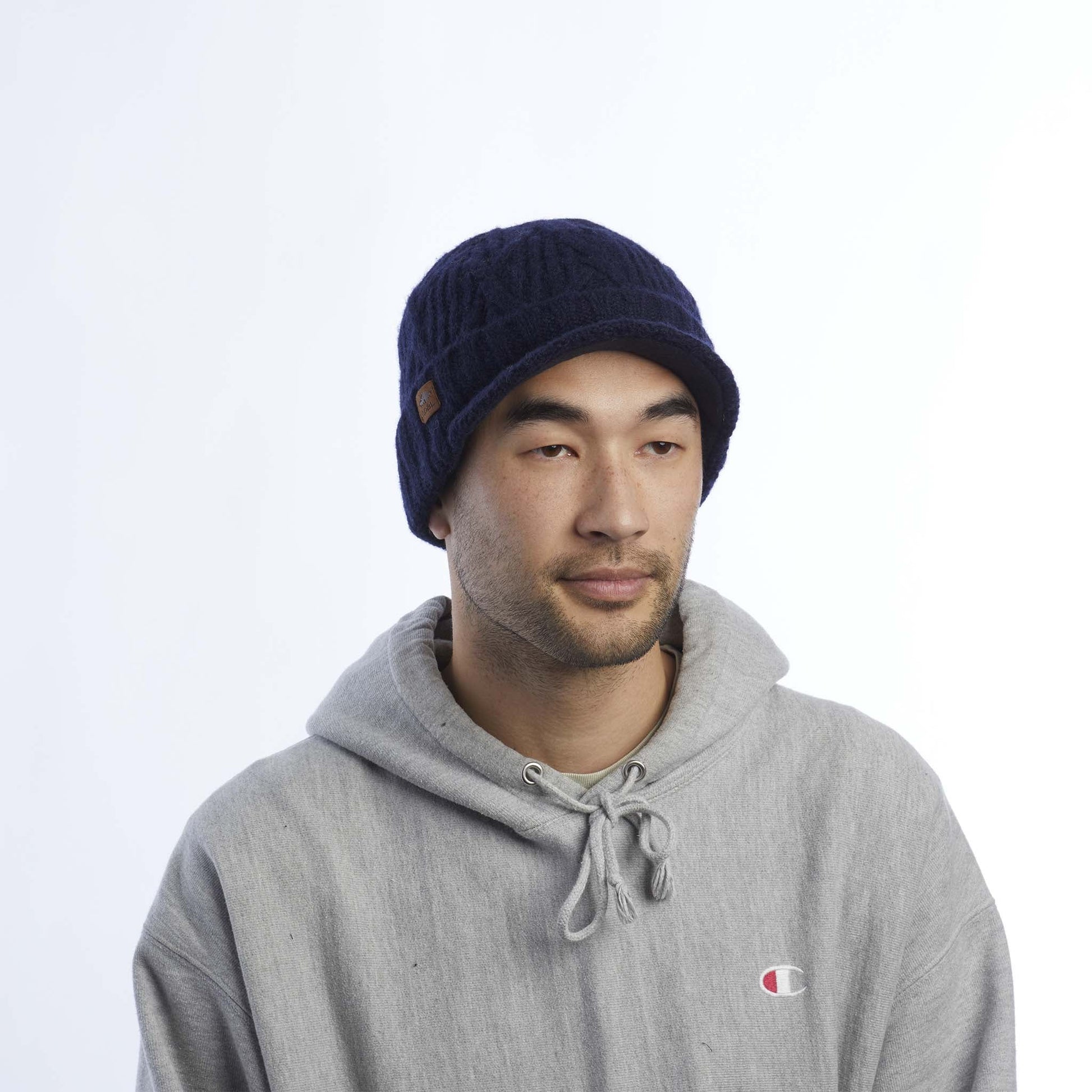 Coal The Yukon Cable Knit Wool Brim Beanie - 88 Gear