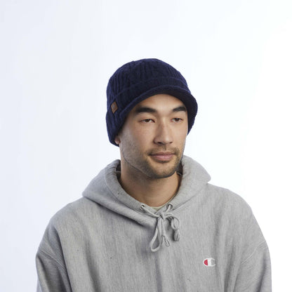 Coal The Yukon Cable Knit Wool Brim Beanie - 88 Gear