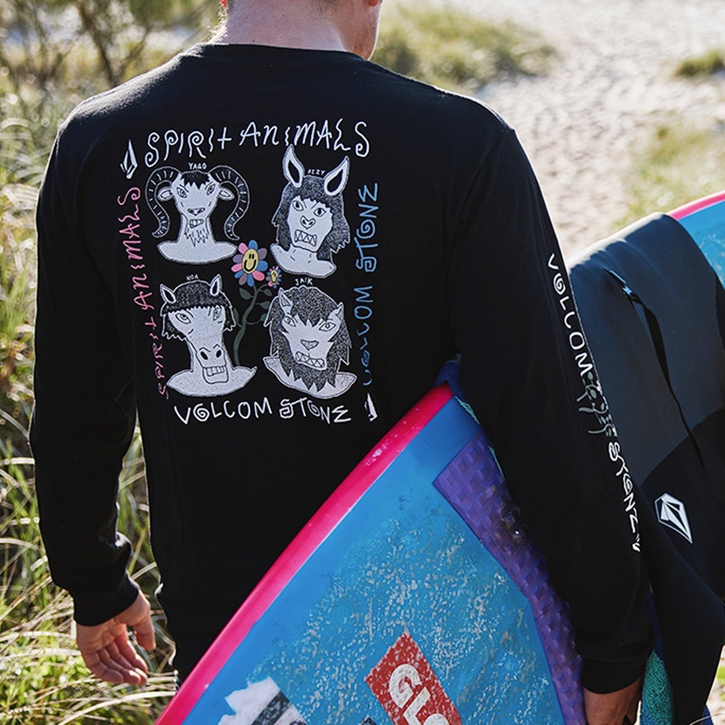 Volcom Surf Vitals Animal Long Sleeve Tee - 88 Gear