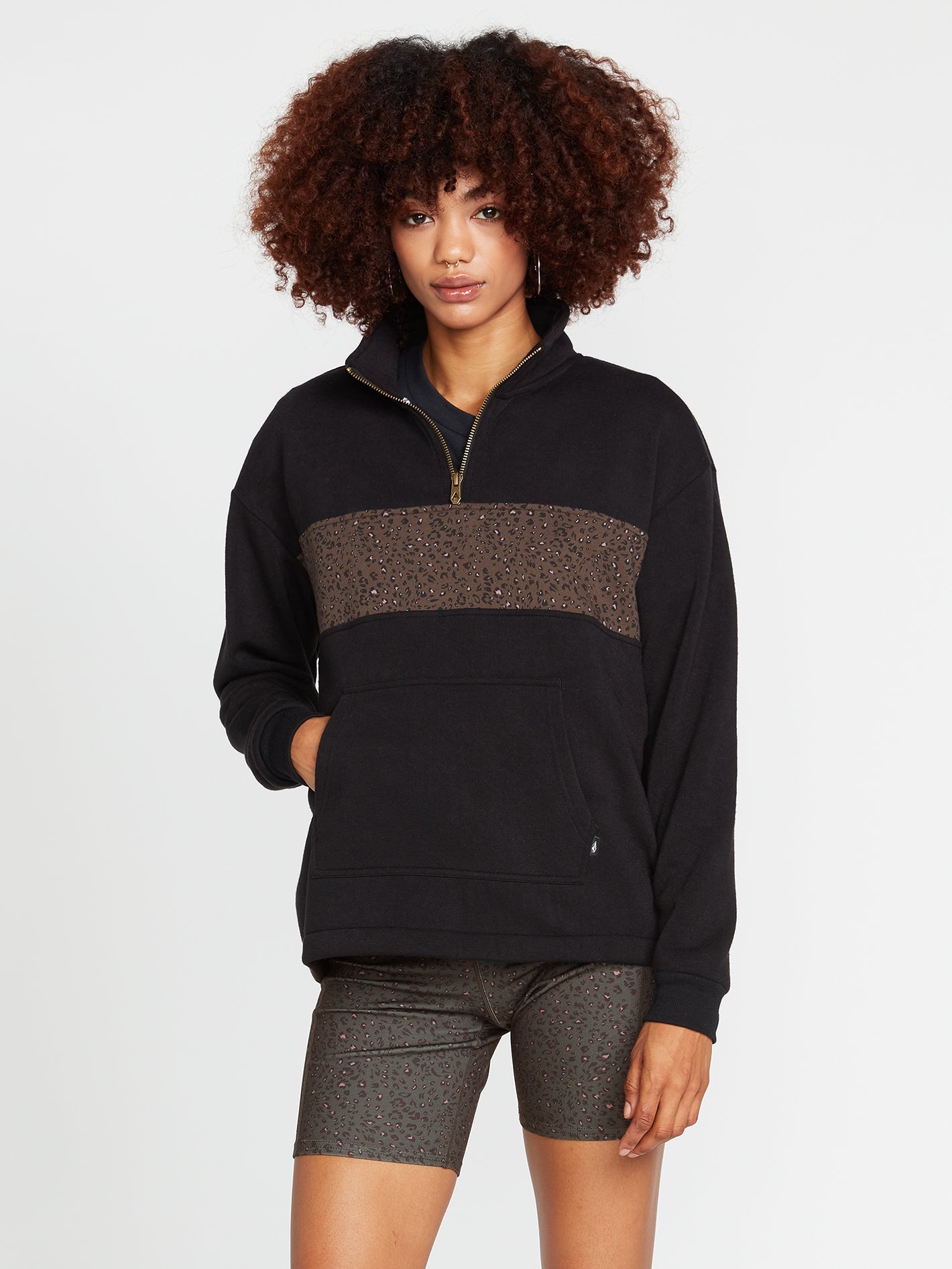 Volcom Sun Stacked Mock Neck Sweatshirt