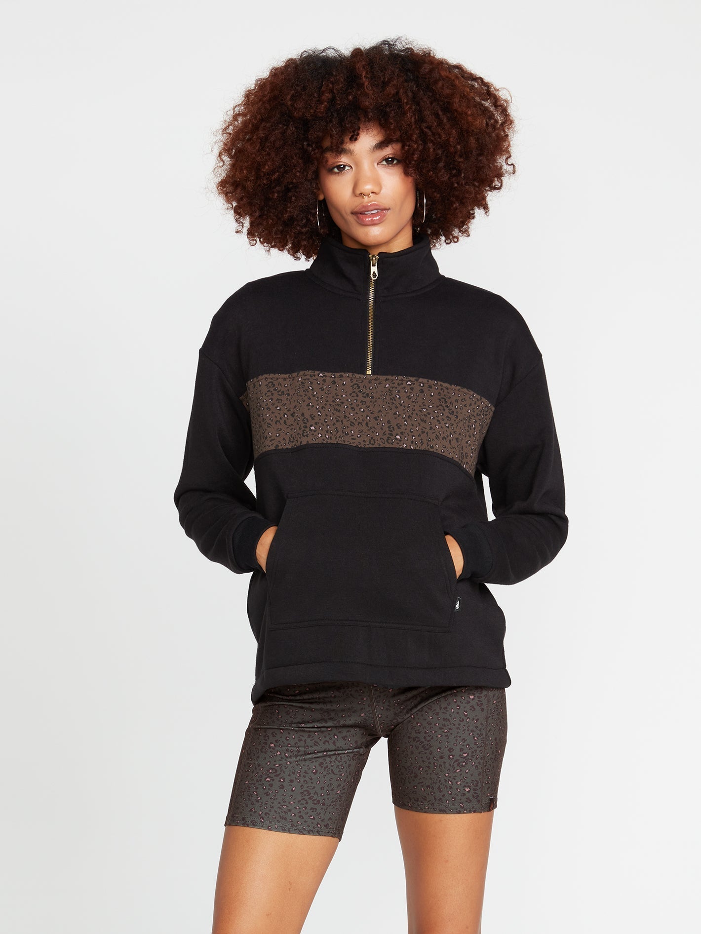 Volcom Sun Stacked Mock Neck Sweatshirt