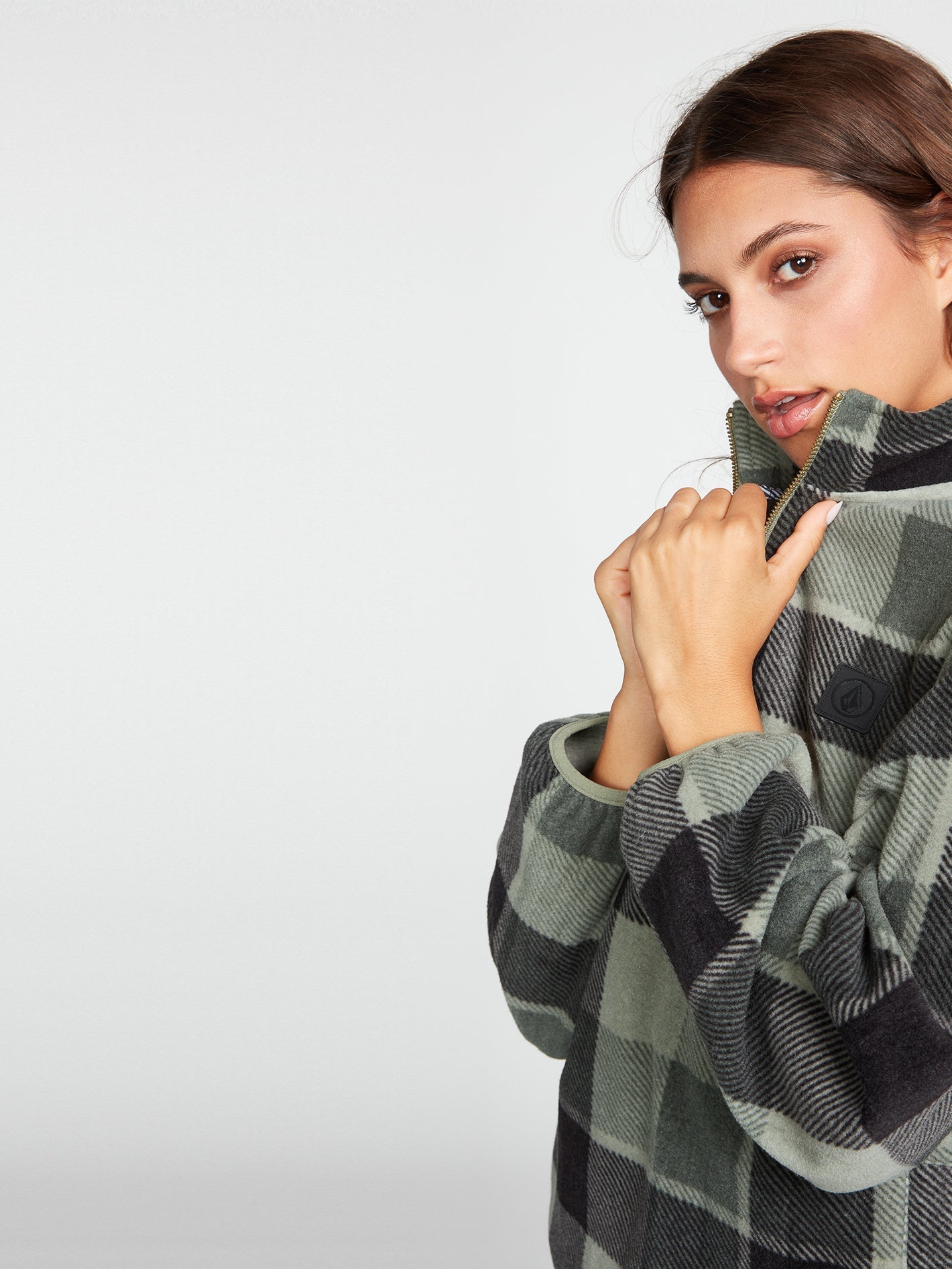 Volcom Pheelin It Mock Neck Fleece Pullover