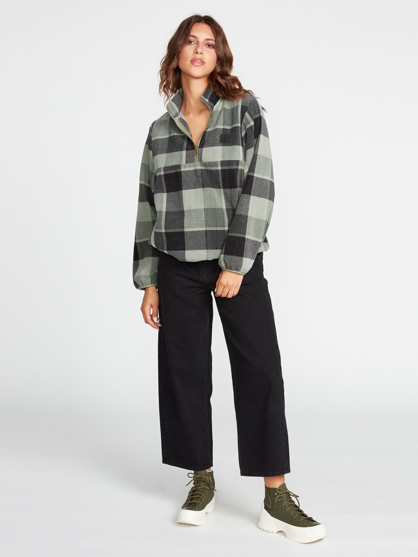 Volcom Pheelin It Mock Neck Fleece Pullover