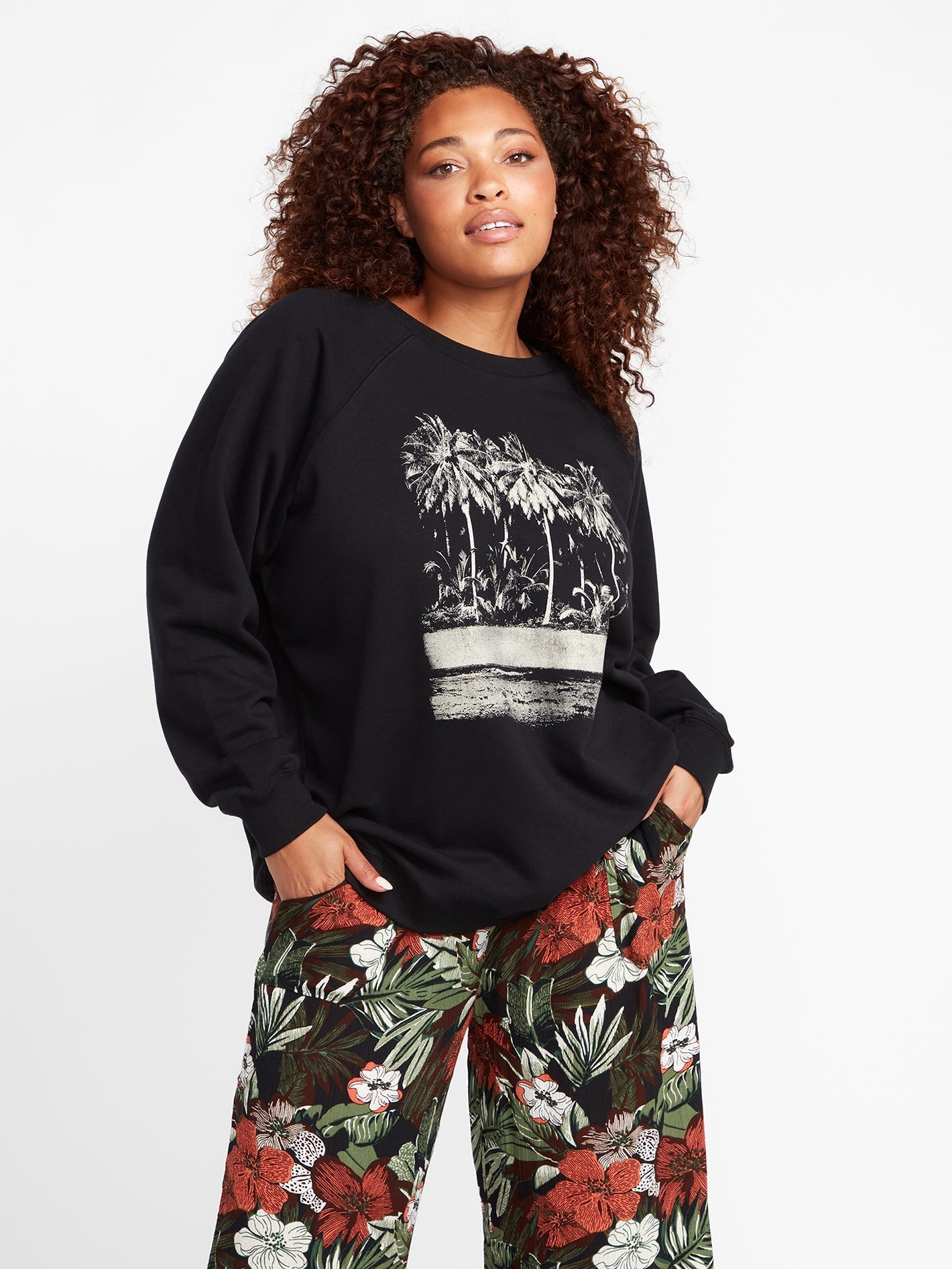 Volcom Coco Ho Boyfriend Sweatshirt - 88 Gear