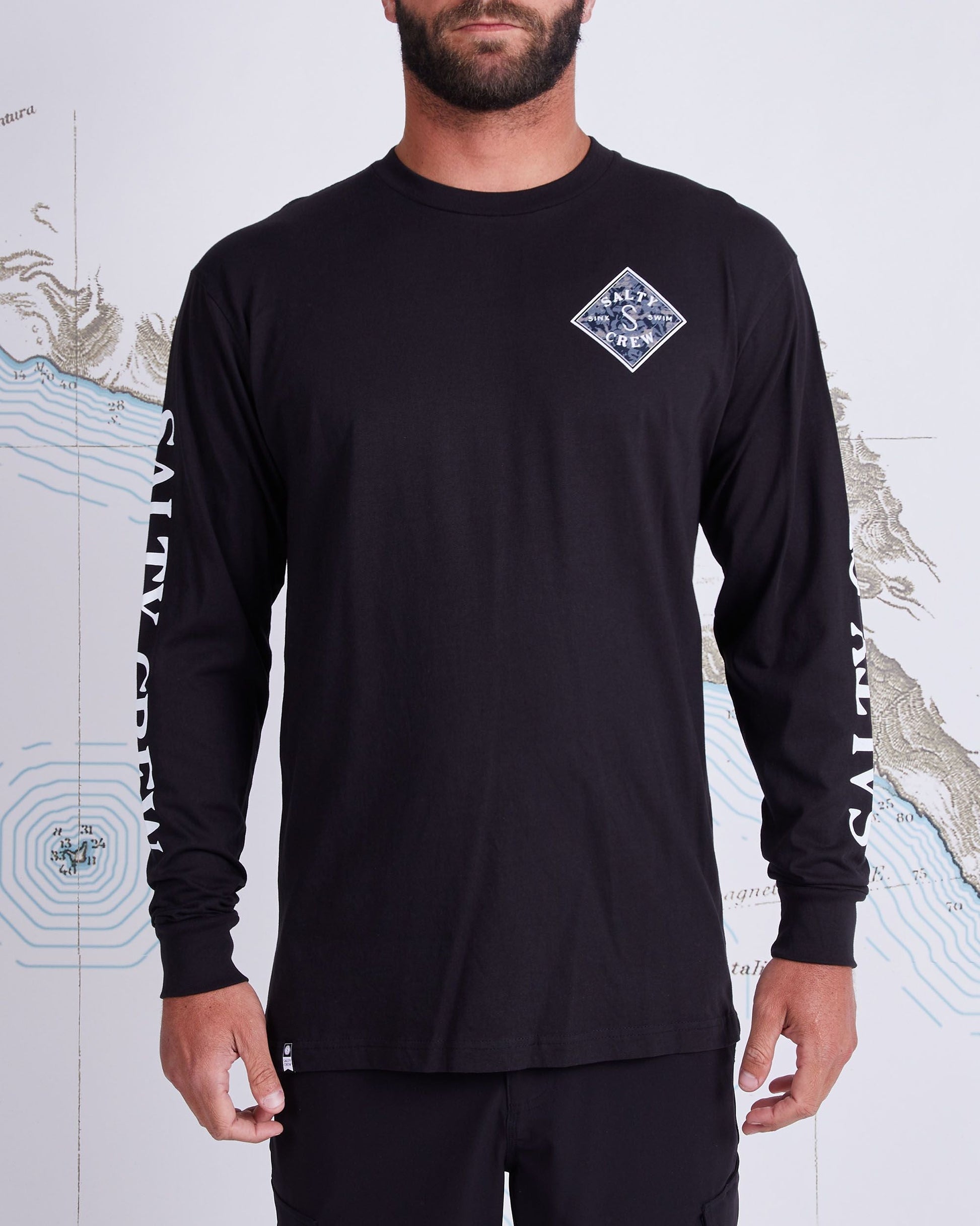 Salty Crew Tippet Tackle Long Sleeve Premium Tee - 88 Gear