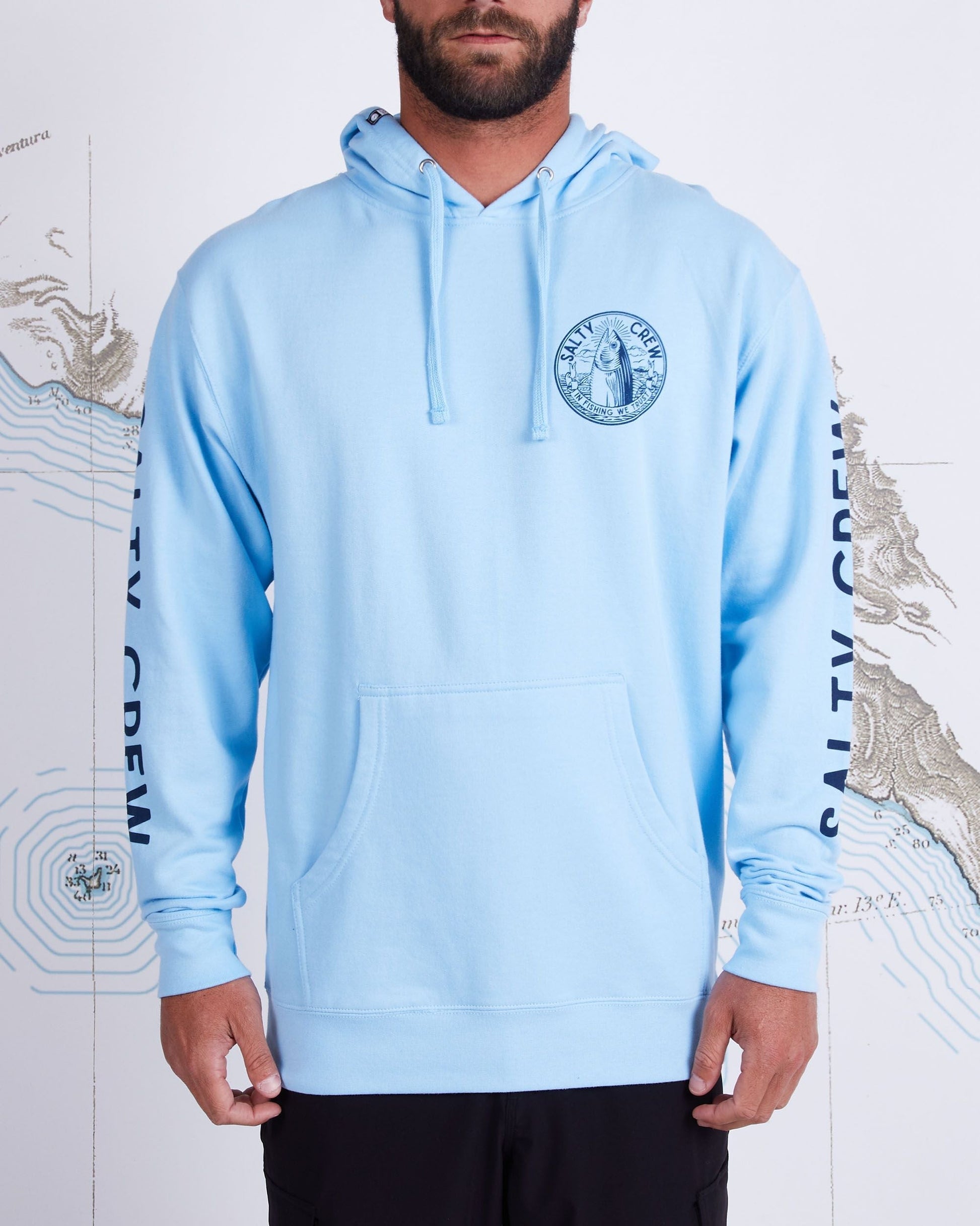 Salty Crew In Fishing We Trust Hoodie - 88 Gear