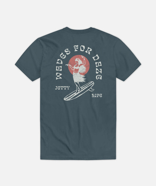 Jetty Alohaze Tee - Indigo