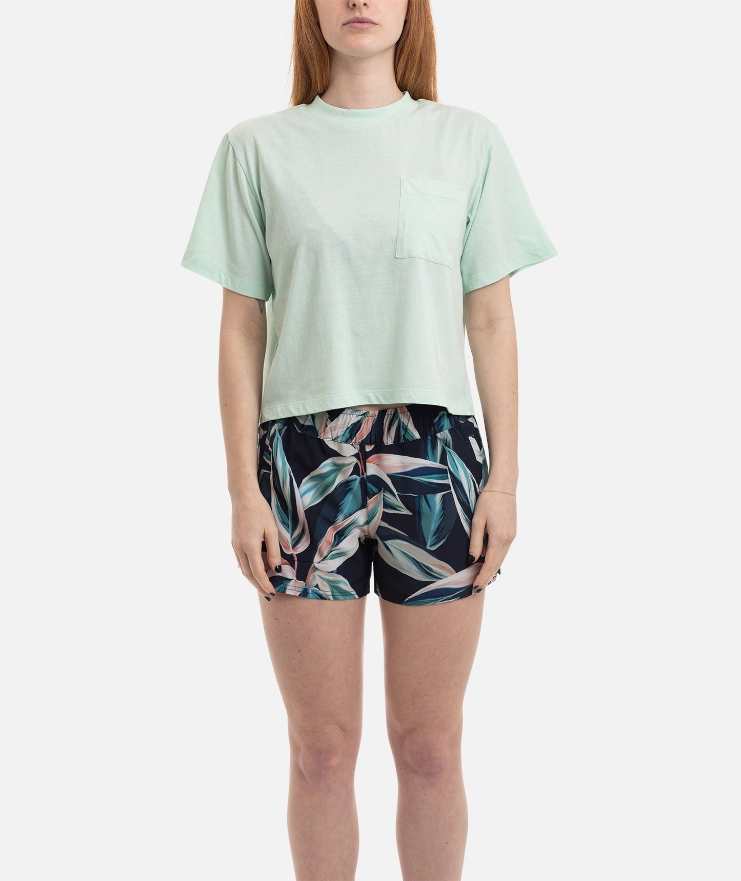 Jetty Avalon Boxy Tee - Turquoise