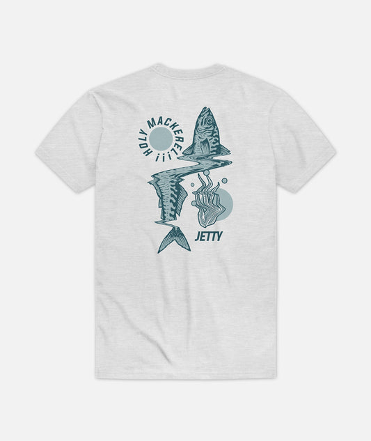 jetty Mackerel Tee - Ash