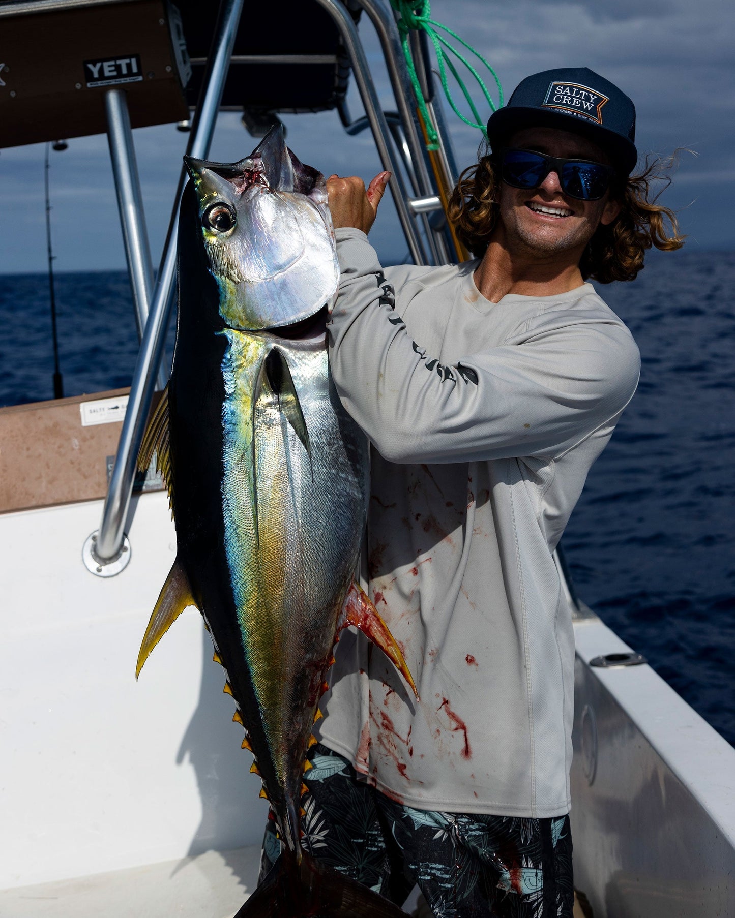 Salty Crew Layers Navy Trucker