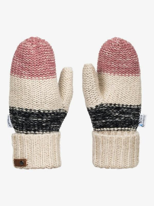 Roxy Shelby Block Knitted Mittens - 88 Gear