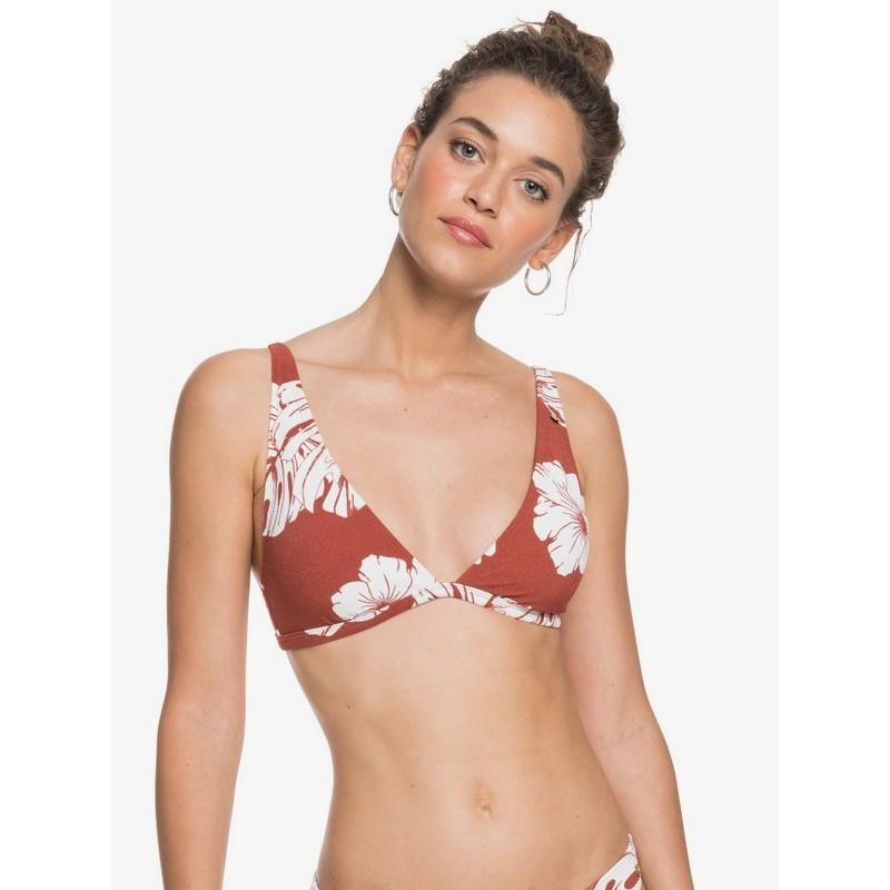 Garden Trip Elongated Tri Bikini Top for Women