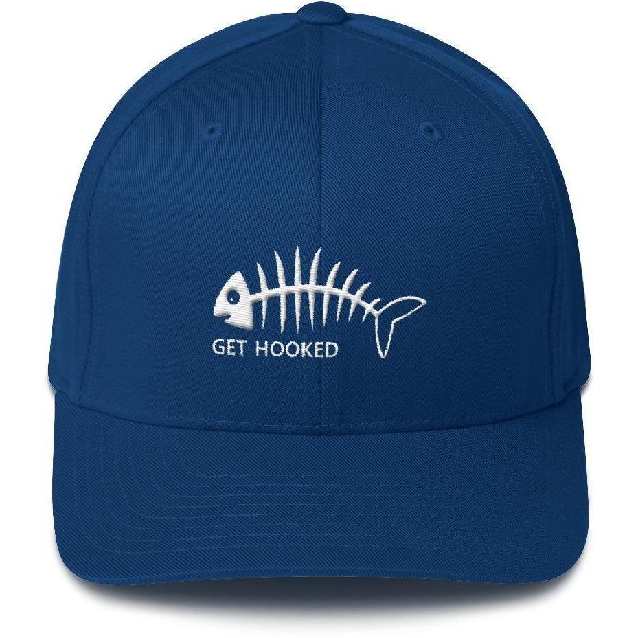 Get Hooked Fishing Flex Fit Hat - Structured Twill Cap - 88 Gear
