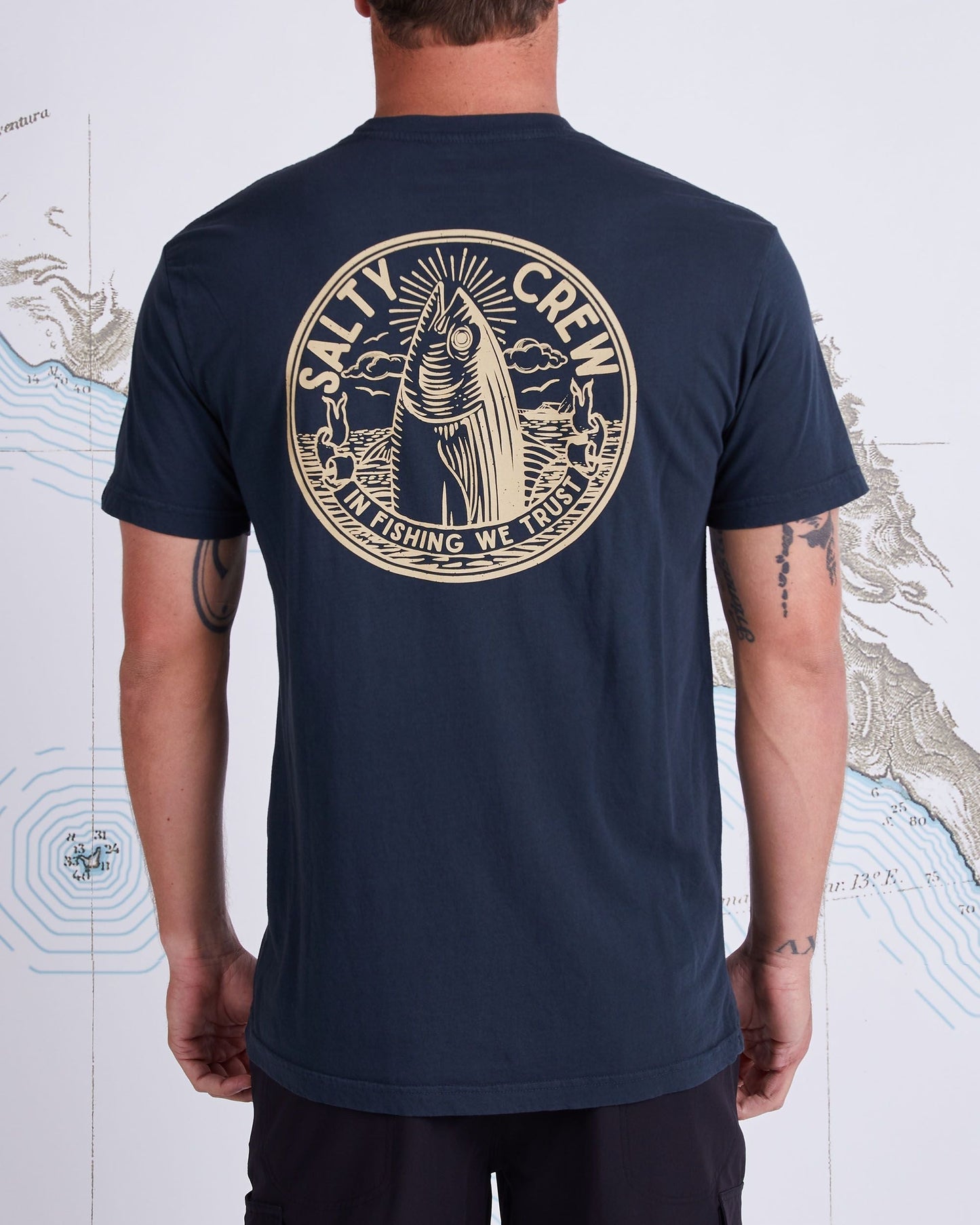 Salty Crew In Fishing We Trust Premium Tee