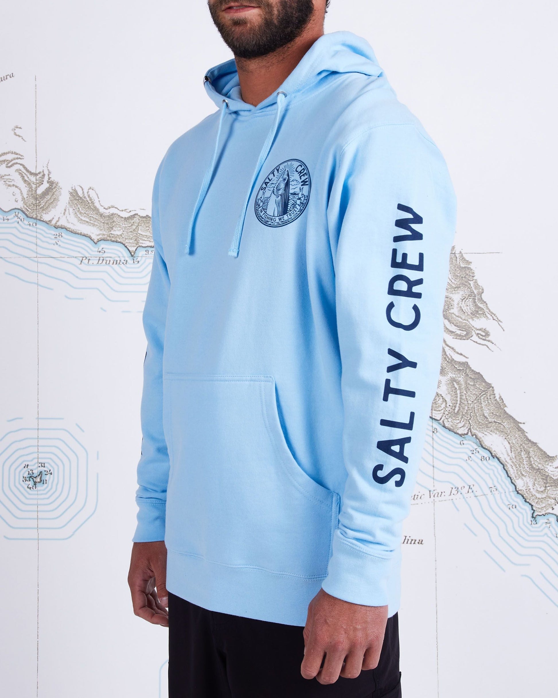 Salty Crew In Fishing We Trust Hoodie - 88 Gear